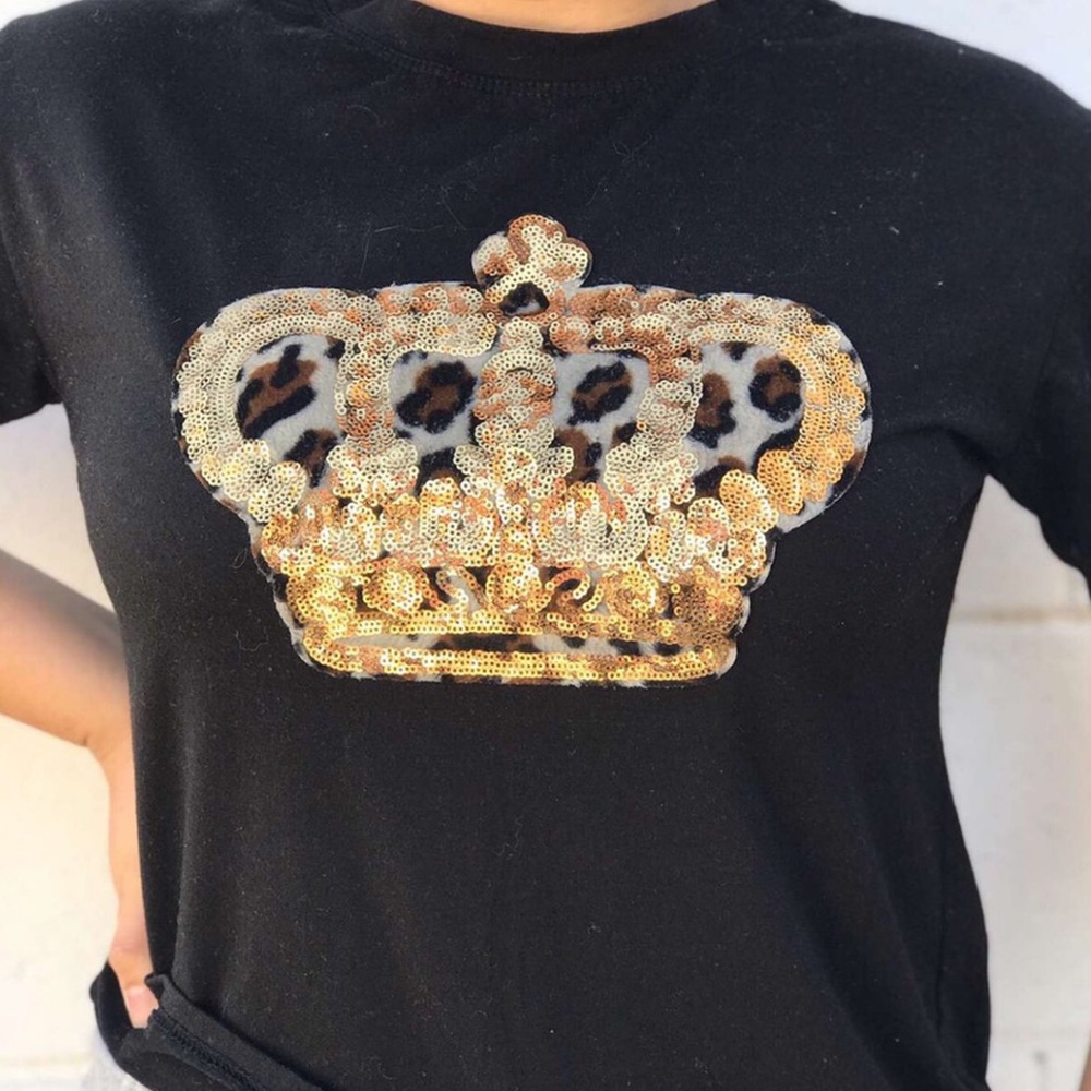Cheetah crown tee